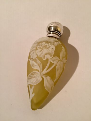 C.1880 Webb cameo glass perfume bottle.