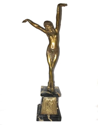Egyptian Dancer - Art Deco bronze figure by Demetre Chiparus, France c1930